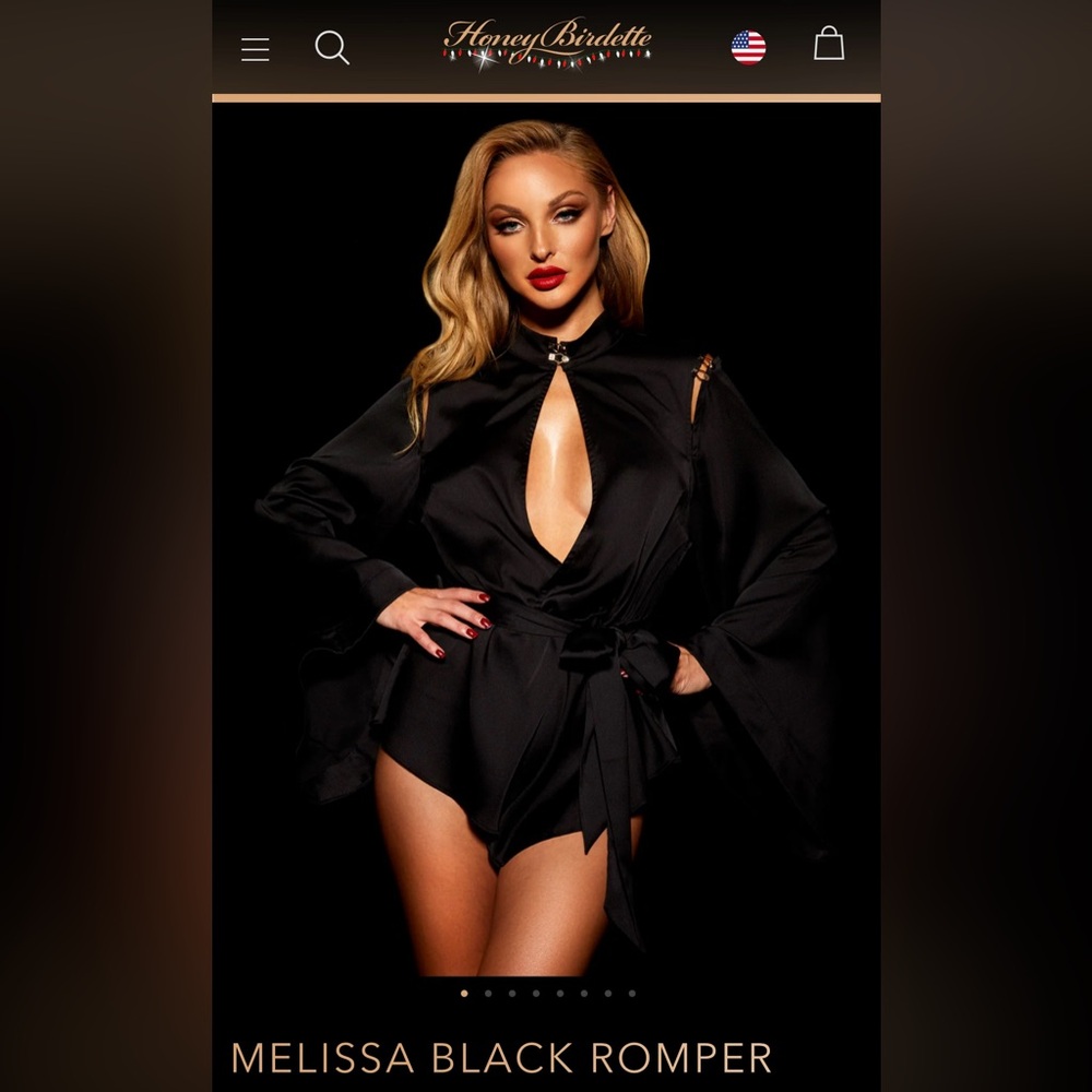 Honey Birdette Melissa Romper XL NWT